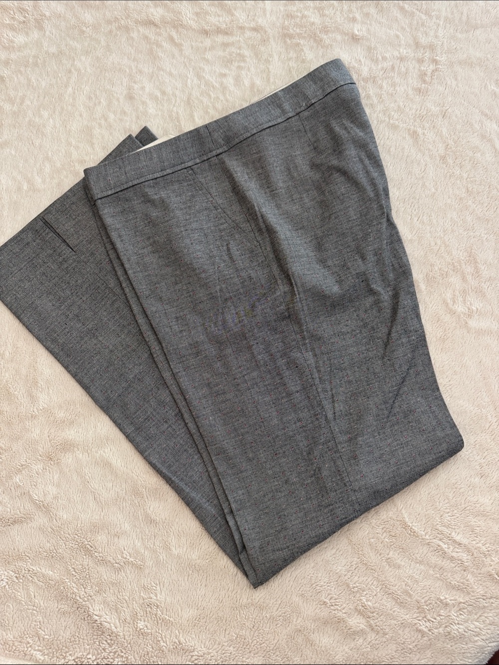 BCBG Flat Front Gray Dress Pants 34” inseam